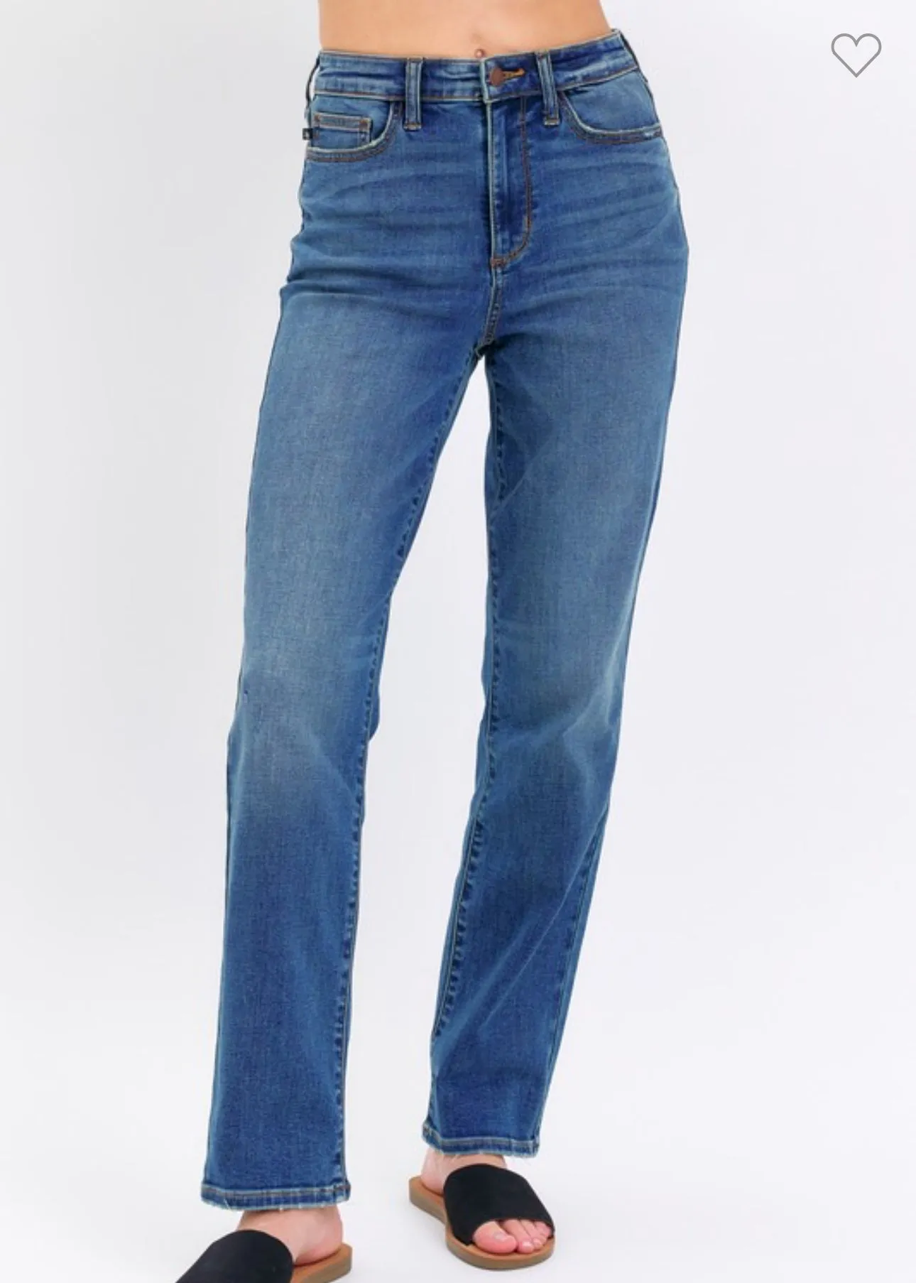 Alexa Judy Blue High Waist Straight Leg Jeans