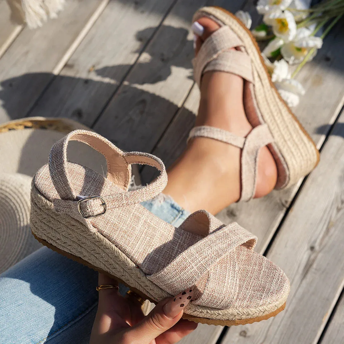 Alina™ - Summer Wedge Sandals