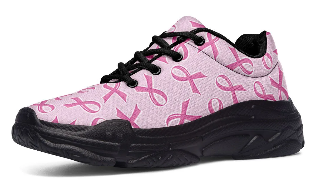 Breast Cancer Awareness Chunky Sneakers