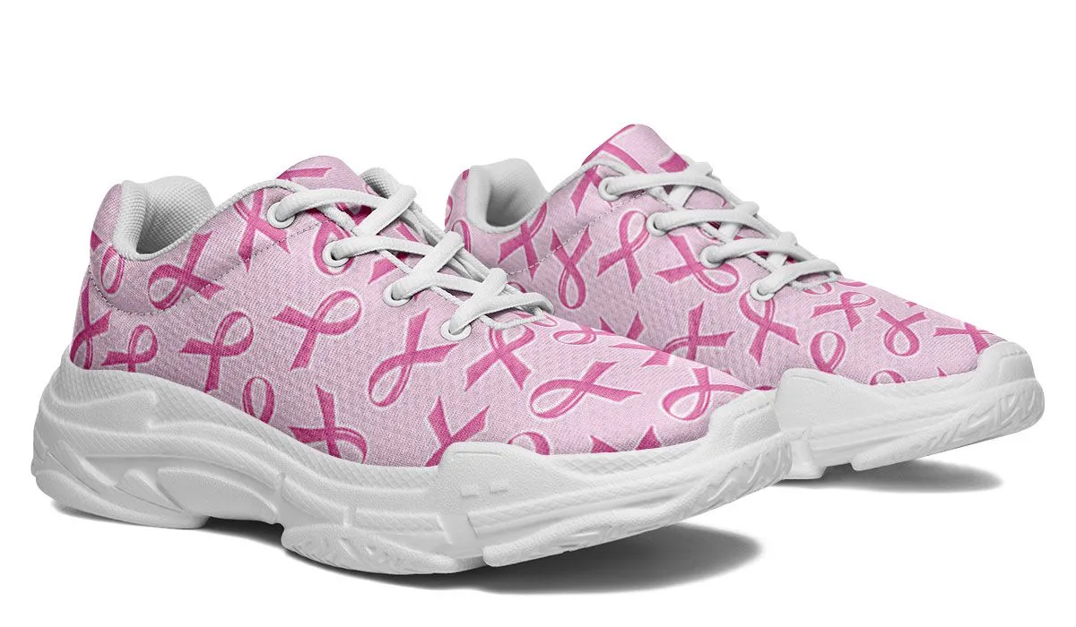 Breast Cancer Awareness Chunky Sneakers