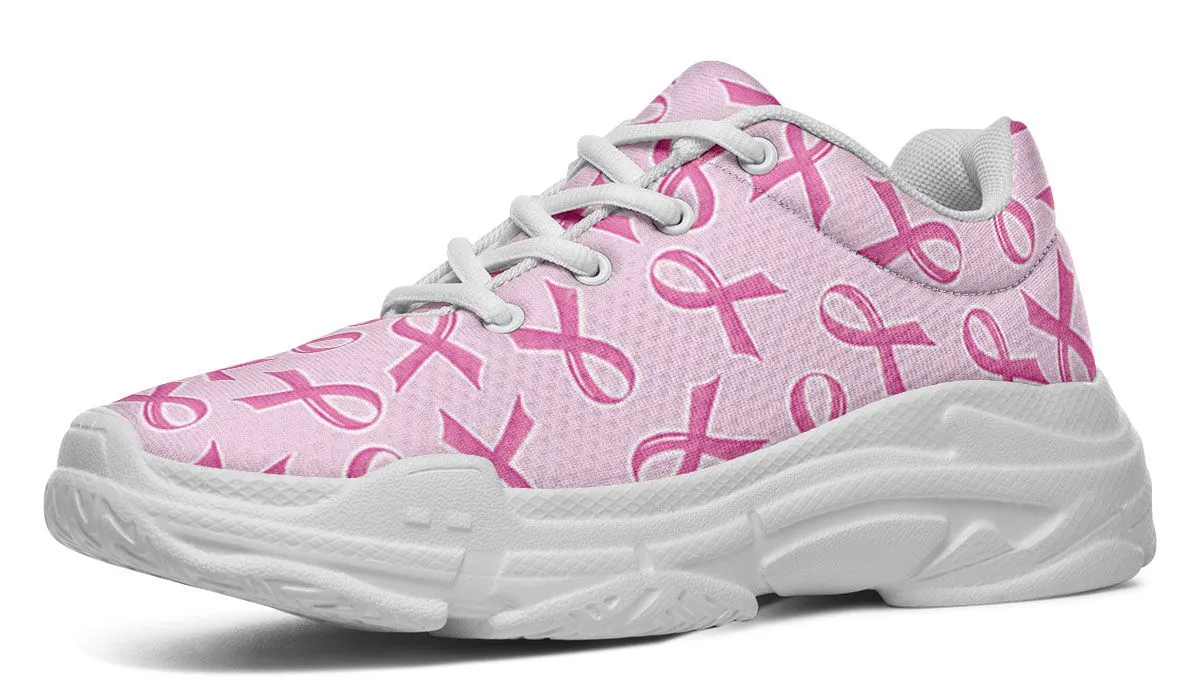 Breast Cancer Awareness Chunky Sneakers