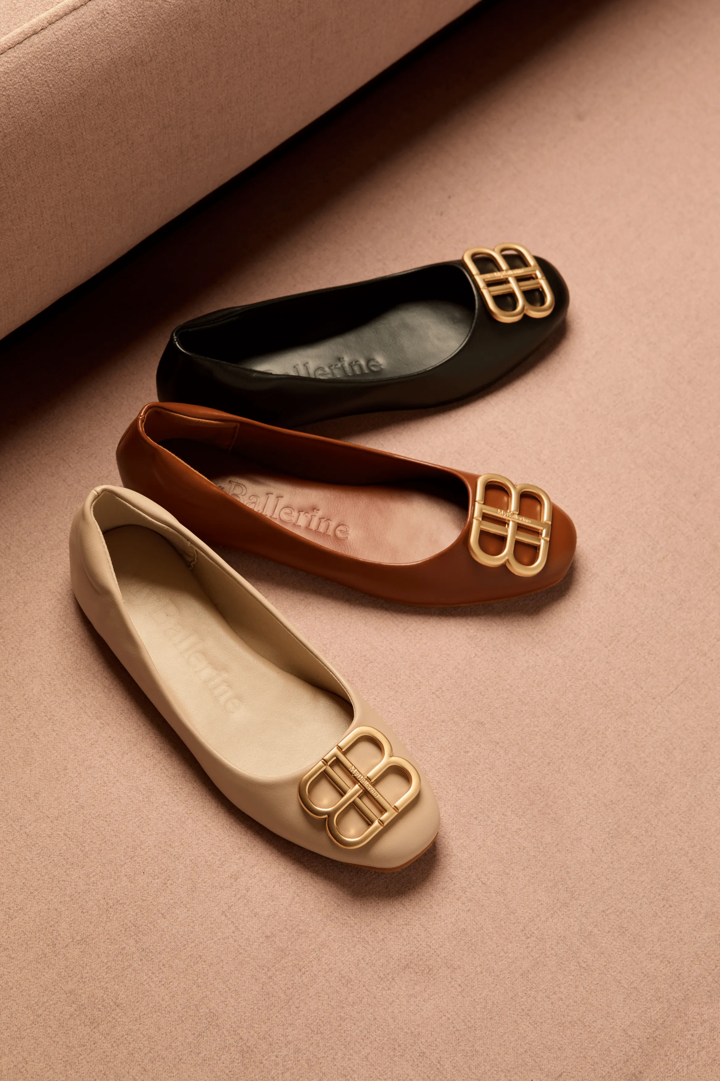 Brenda Comfy Ballerina In Taupe
