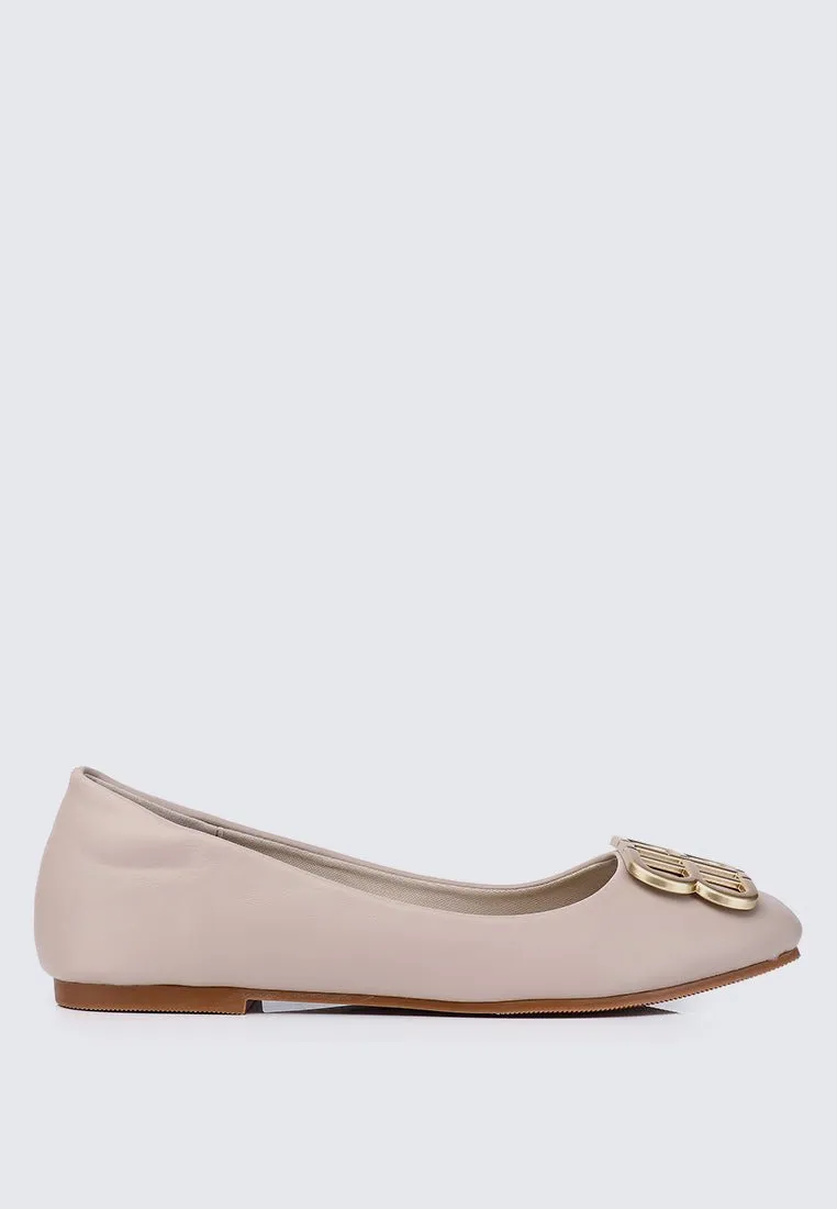 Brenda Comfy Ballerina In Taupe