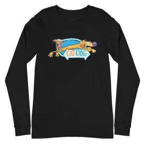 CatDog Crazy Eyes Adult Long Sleeve Shirt