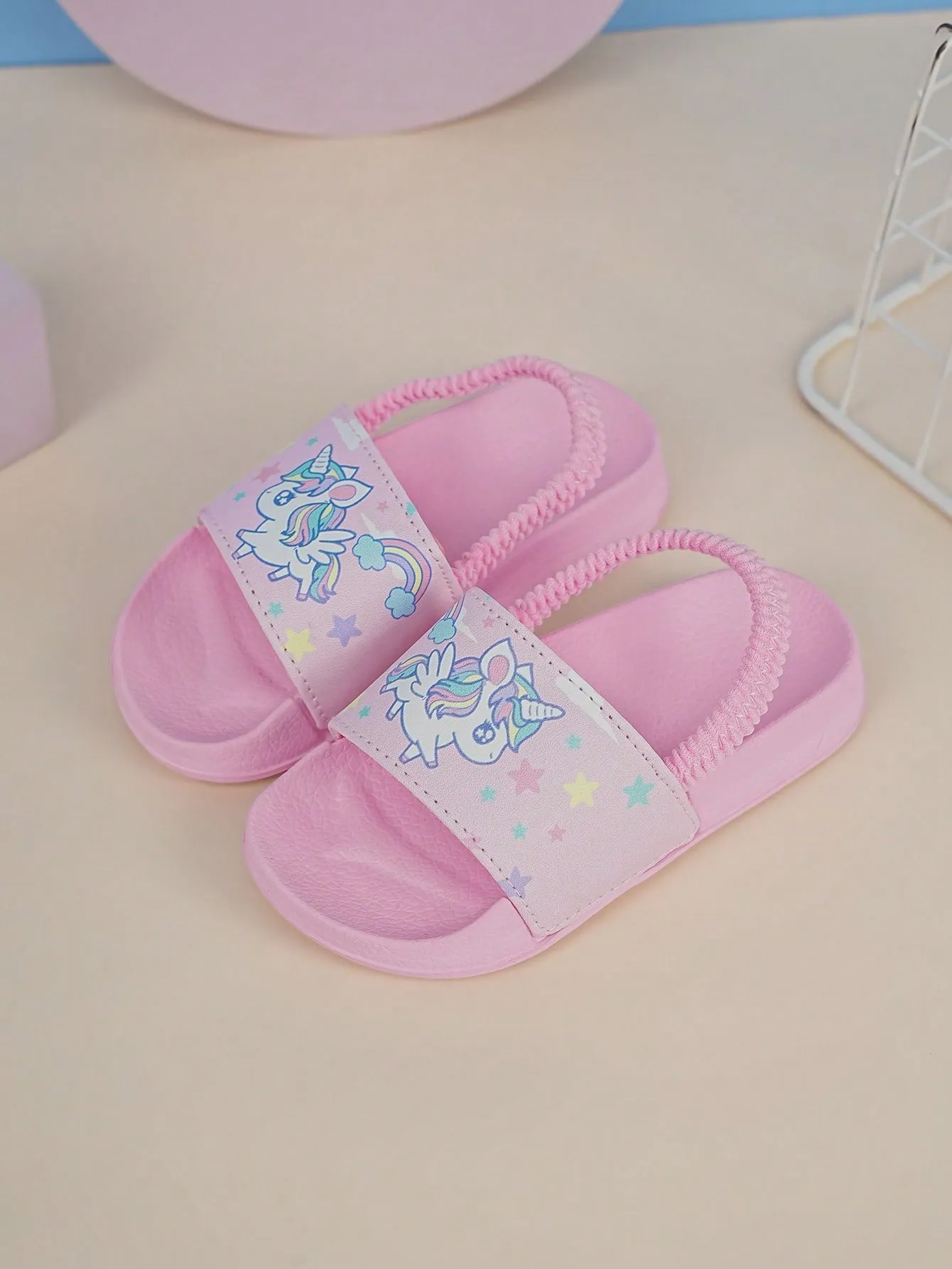 Children's Home Slippers, Fashionable, Comfortable, Breathable, Cartoon Pattern Outdoor Slippers