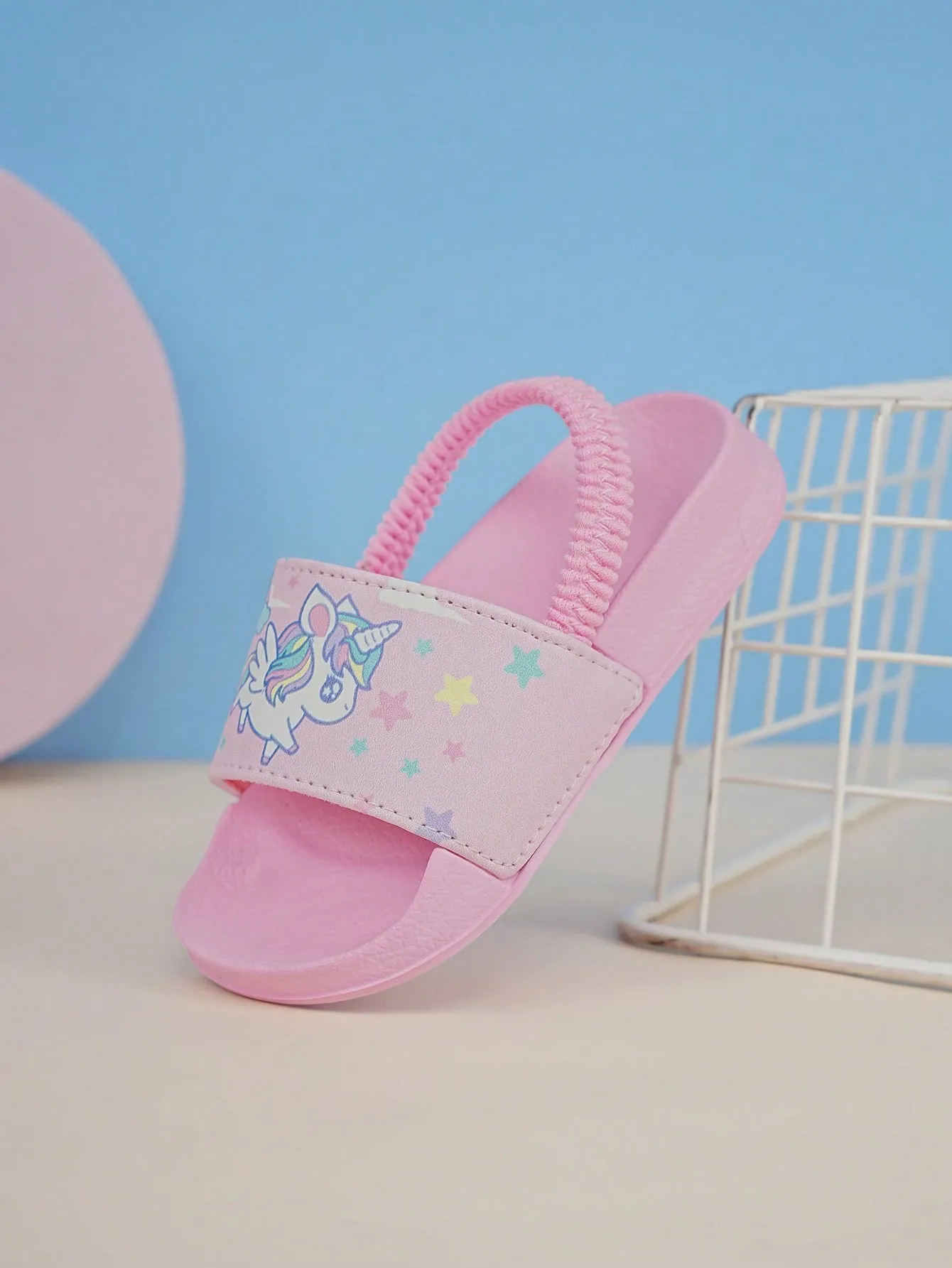 Children's Home Slippers, Fashionable, Comfortable, Breathable, Cartoon Pattern Outdoor Slippers