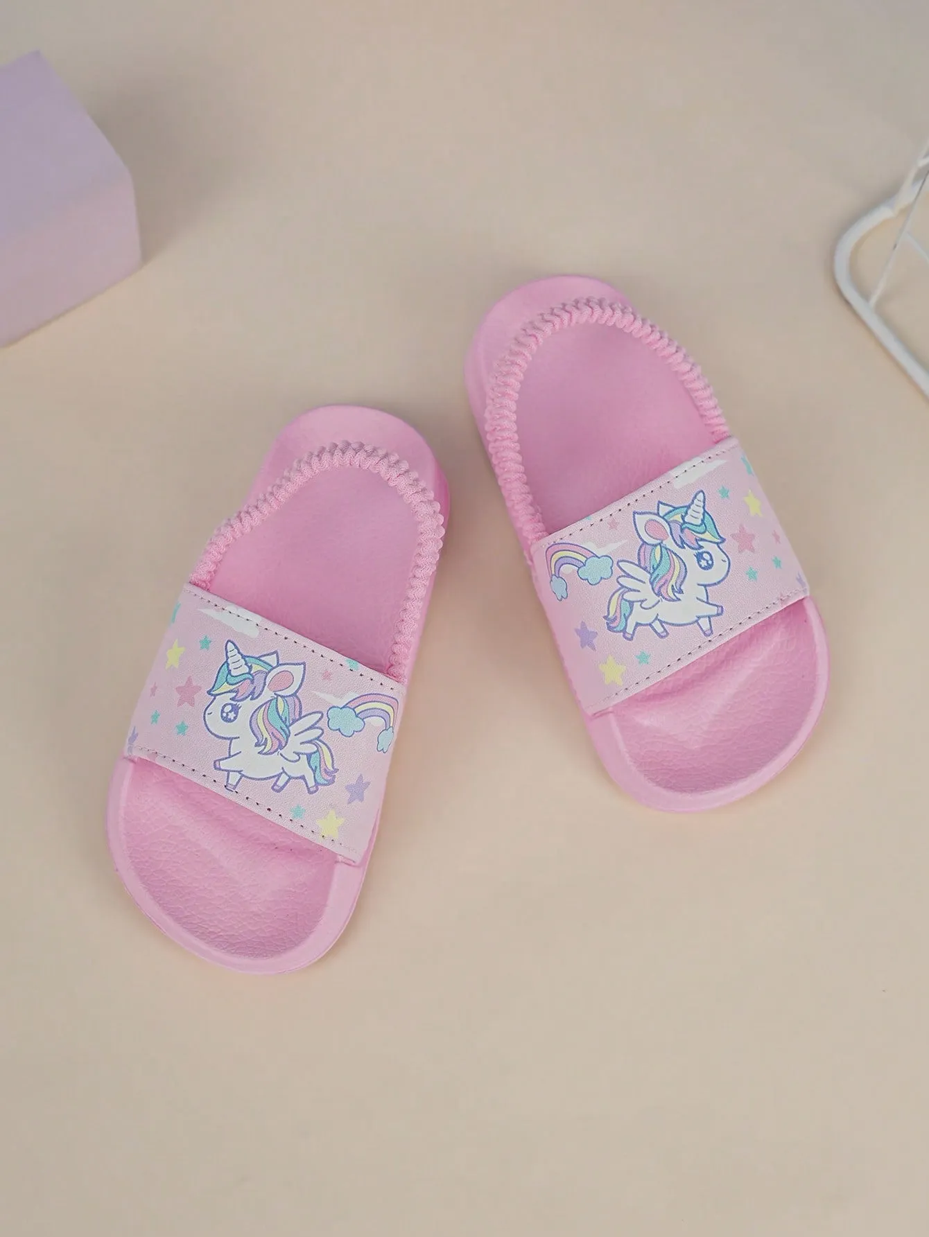 Children's Home Slippers, Fashionable, Comfortable, Breathable, Cartoon Pattern Outdoor Slippers