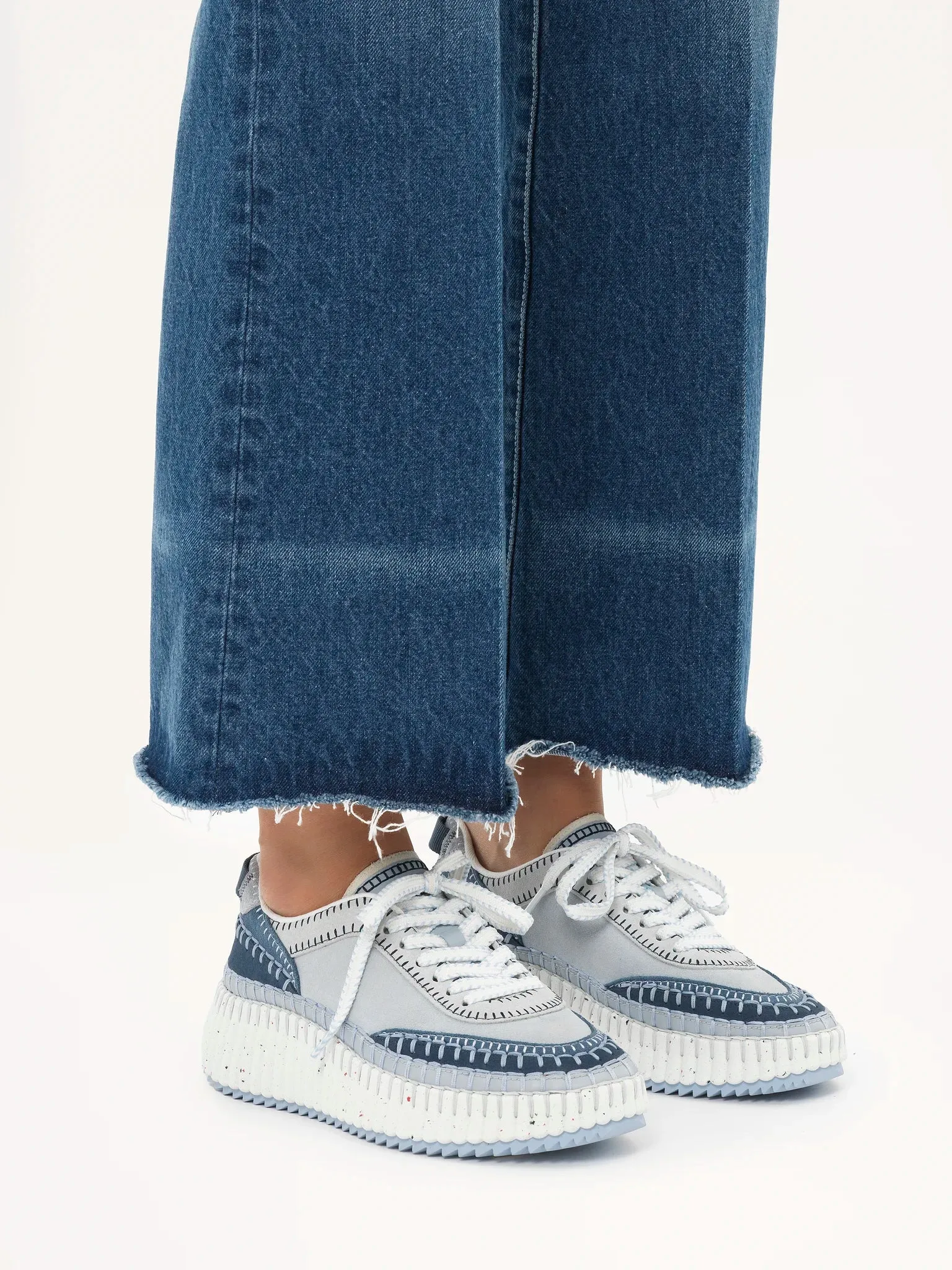 CHLOÉ NAMA SNEAKER ASHES BLUE