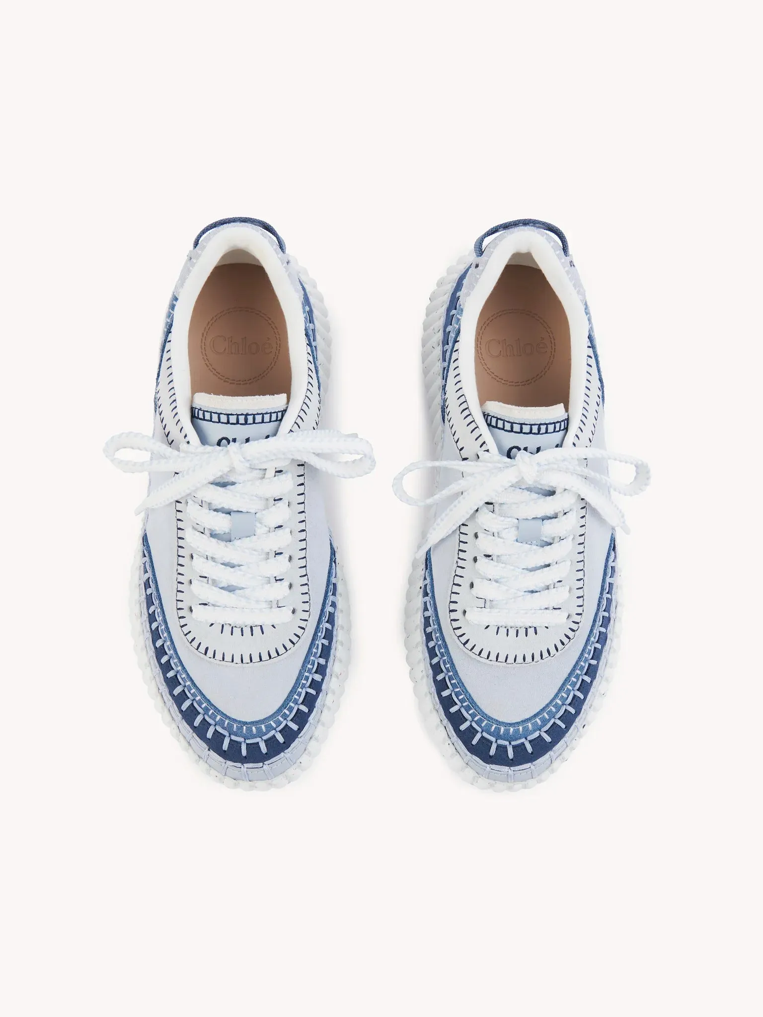 CHLOÉ NAMA SNEAKER ASHES BLUE