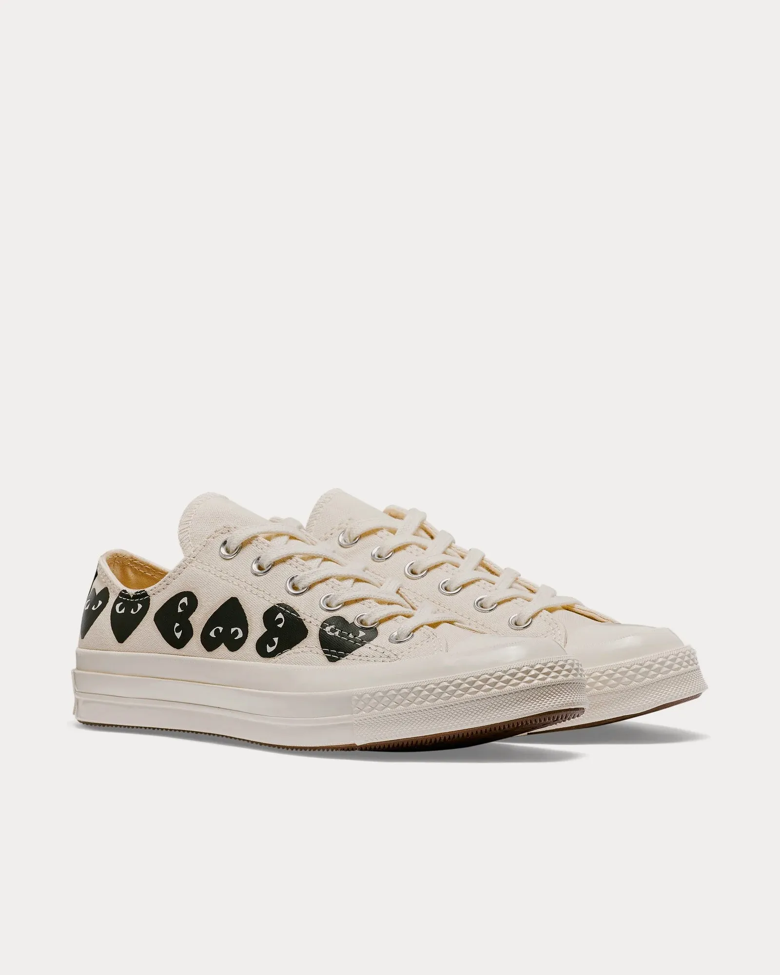 Chuck Taylor All Star '70 Multi Heart Beige / Black Low Top Sneakers