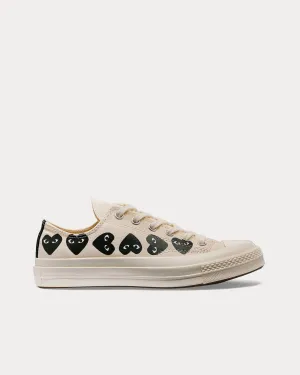 Chuck Taylor All Star '70 Multi Heart Beige / Black Low Top Sneakers