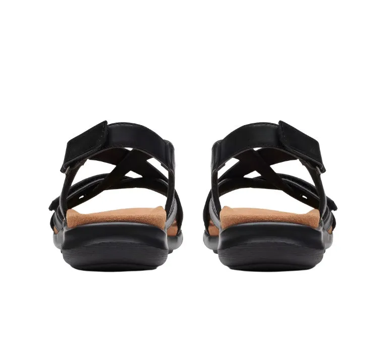 Clarks Womens Sandal Kitly Go Black Leather