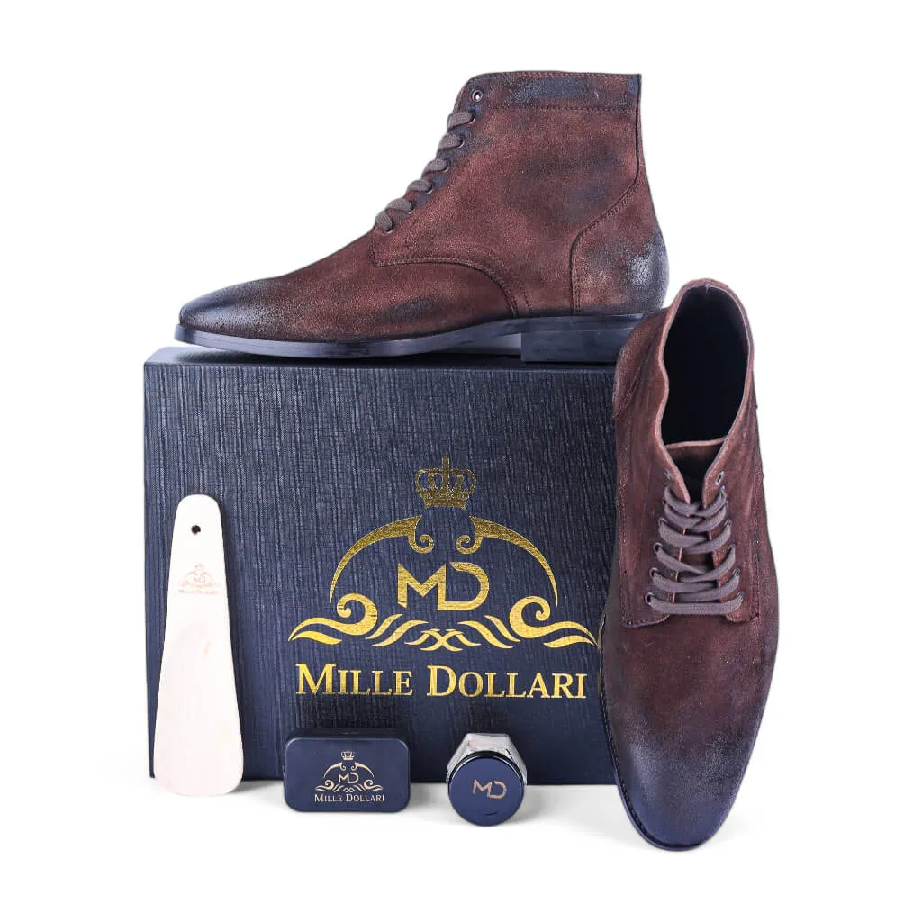 Combat Brown: Rugged Oil Pull-Up Leather Boots