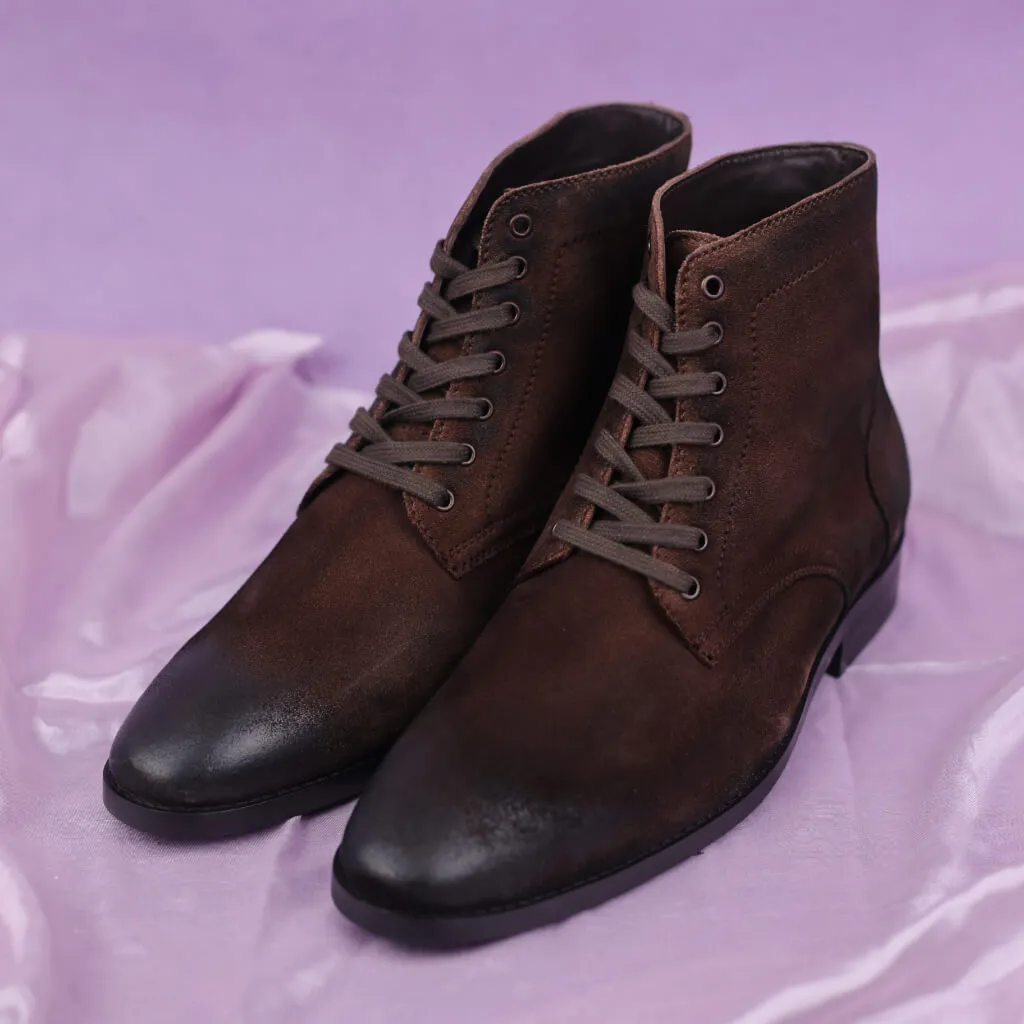 Combat Brown: Rugged Oil Pull-Up Leather Boots