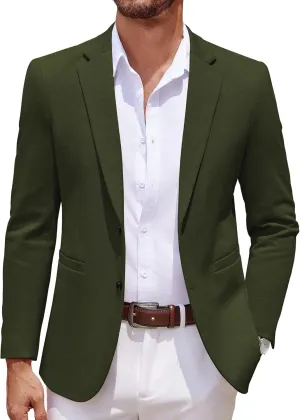 COOFANDY Men's Casual Knit Blazer Two Button Lightweight Sport Coats Suit Jacket COOFANDY Men's Casual Knit Blazer Two Button Lightweight Sport Coats Suit Jacket