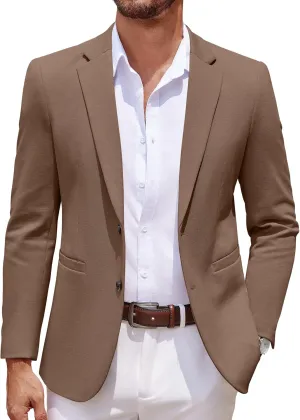 COOFANDY Men's Casual Knit Blazer Two Button Lightweight Sport Coats Suit Jacket COOFANDY Men's Casual Knit Blazer Two Button Lightweight Sport Coats Suit Jacket