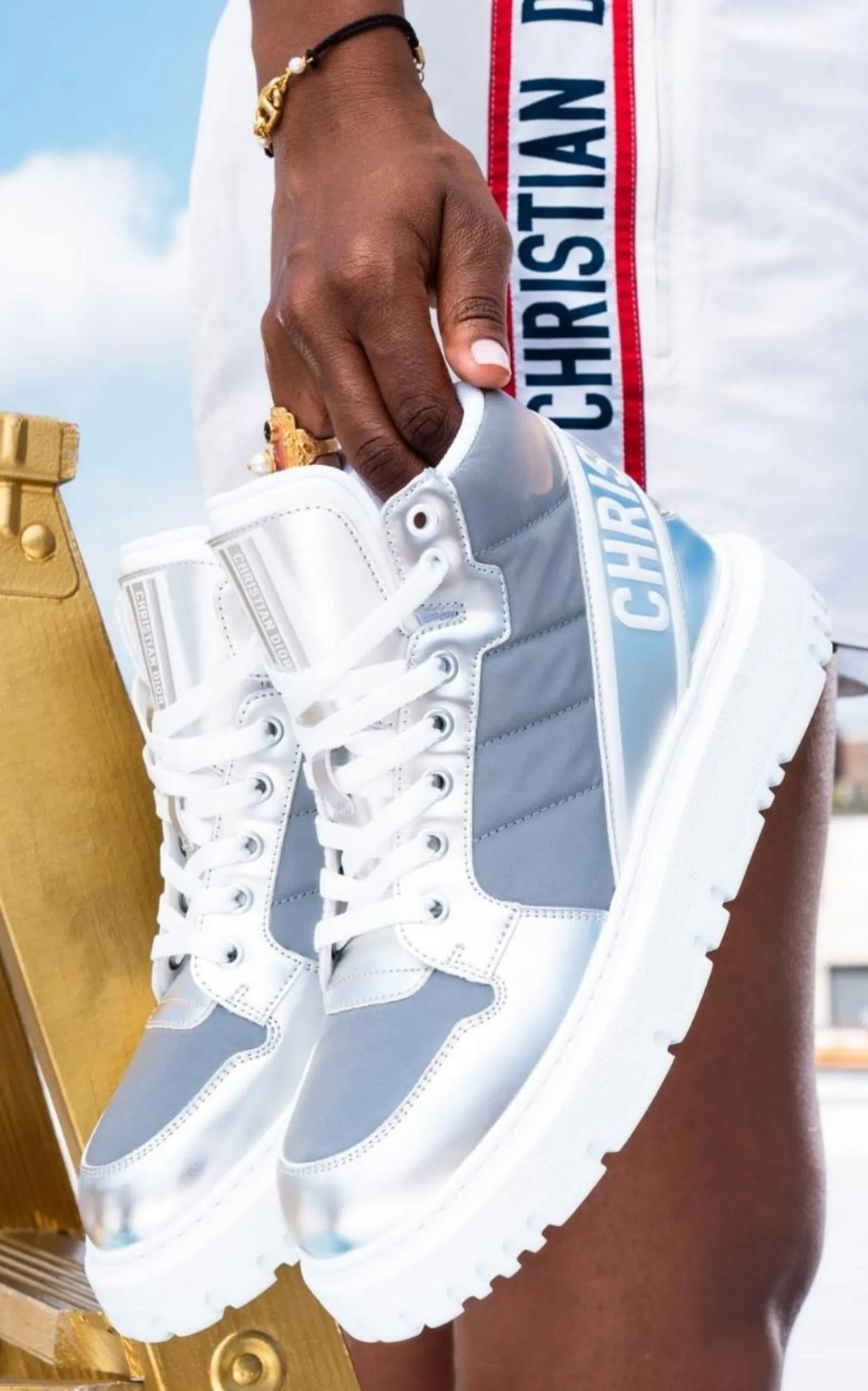 D-Player High-Top Sneakers