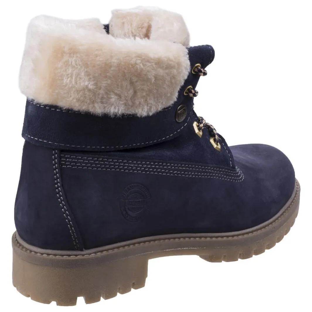 Darkwood Walnut Casual Walking Boots Womens