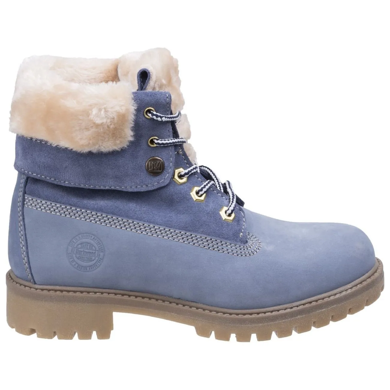 Darkwood Walnut Casual Walking Boots Womens