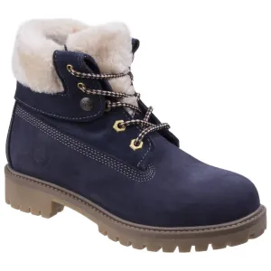 Darkwood Walnut Casual Walking Boots Womens