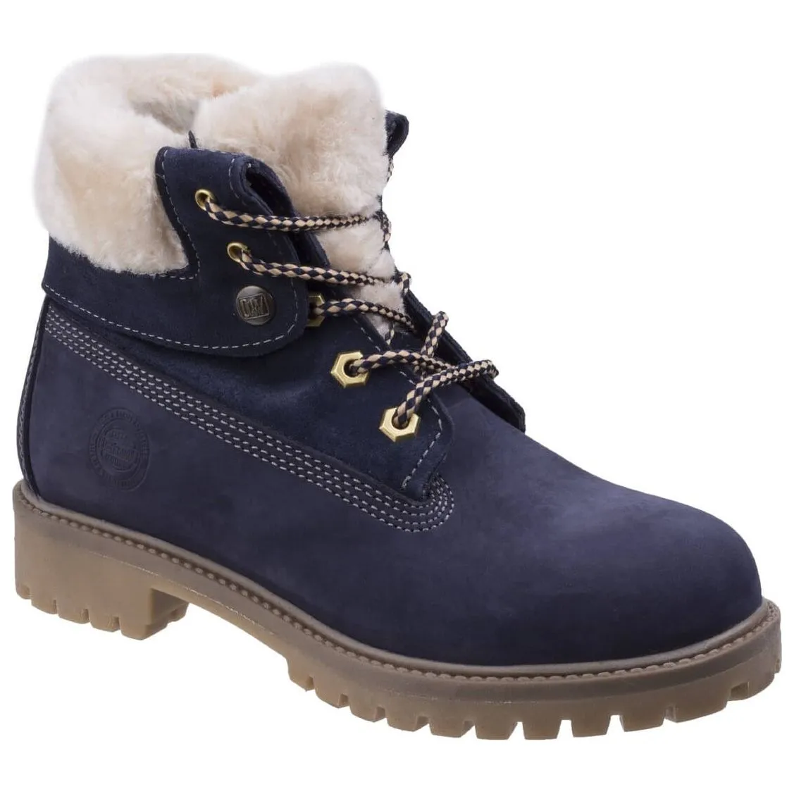 Darkwood Walnut Casual Walking Boots Womens