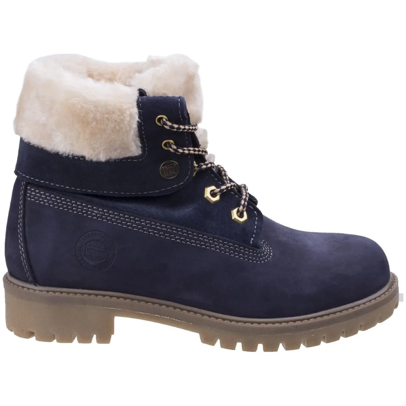 Darkwood Walnut Casual Walking Boots Womens