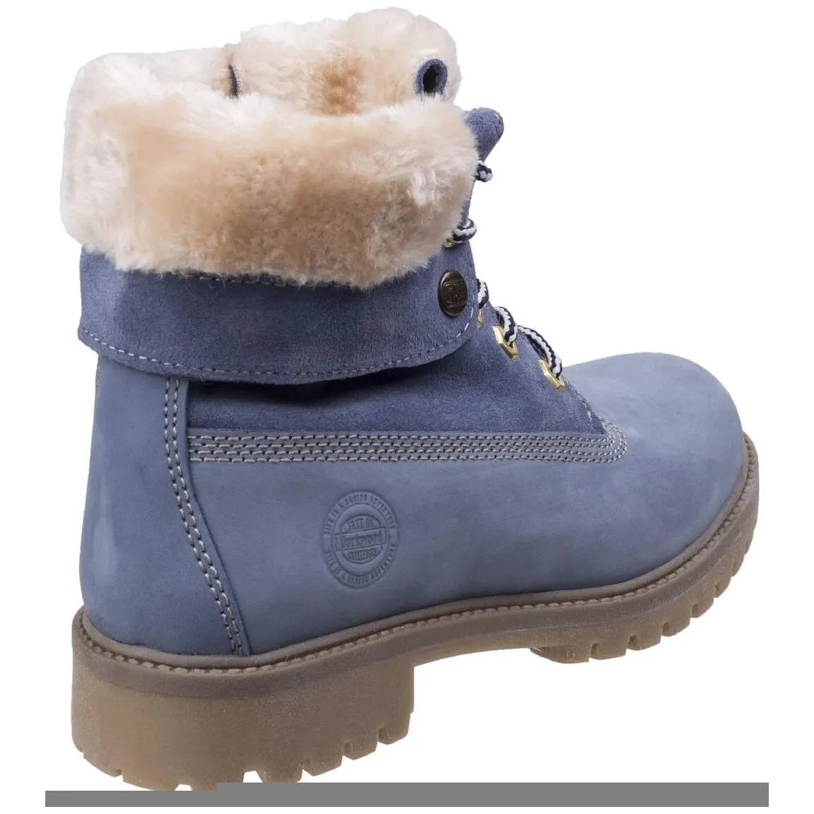Darkwood Walnut Casual Walking Boots Womens