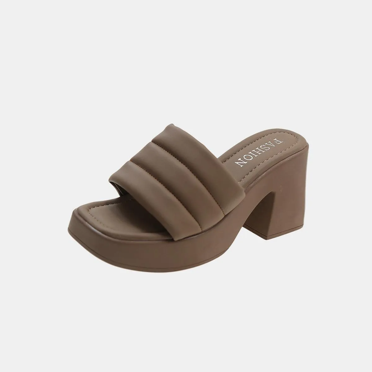 Elevated Ease Open Toe Block Heel Sandals