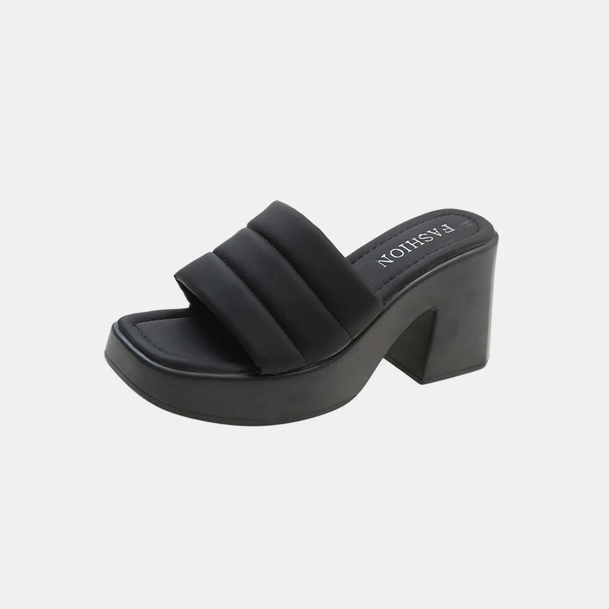 Elevated Ease Open Toe Block Heel Sandals