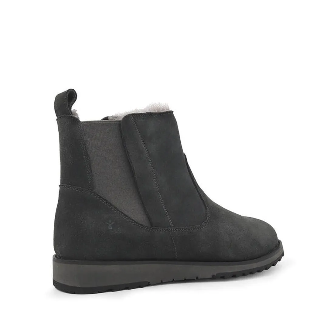 Emu Bonita Dark Grey Suede Wool Boot