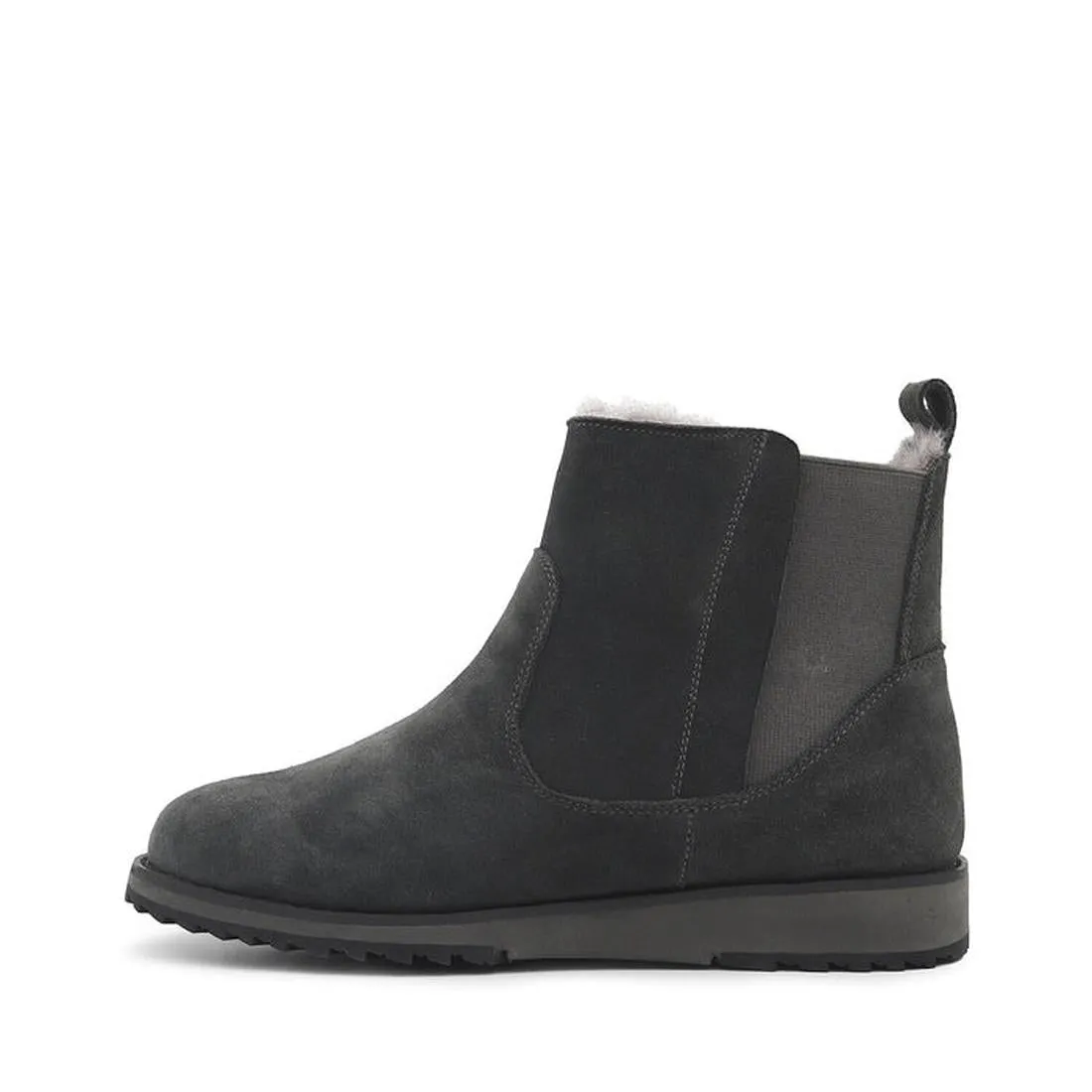 Emu Bonita Dark Grey Suede Wool Boot