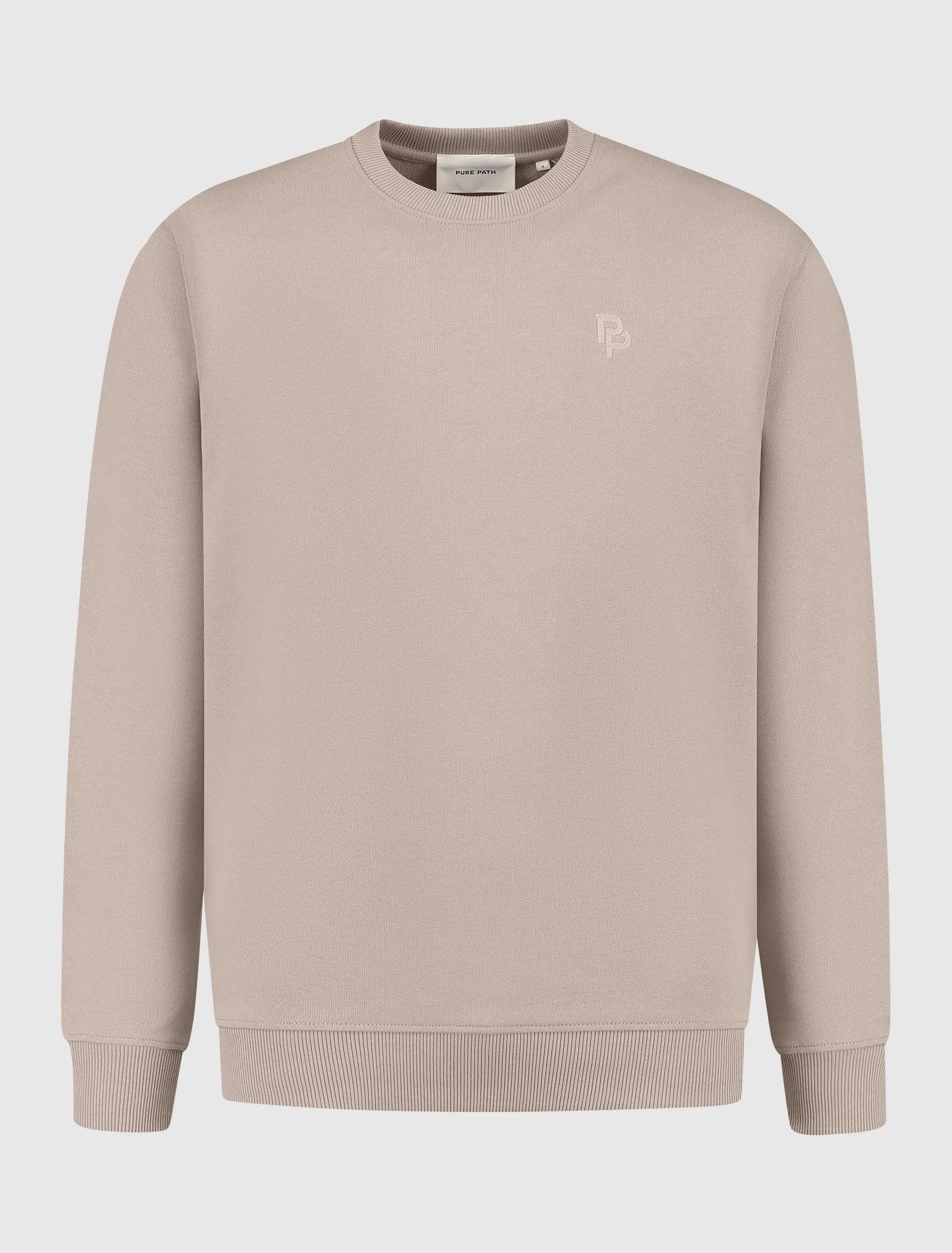 Essential Initials Sweater | Taupe