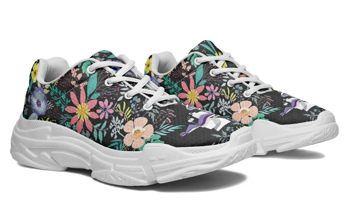 Floral Dentist Office Chunky Sneakers