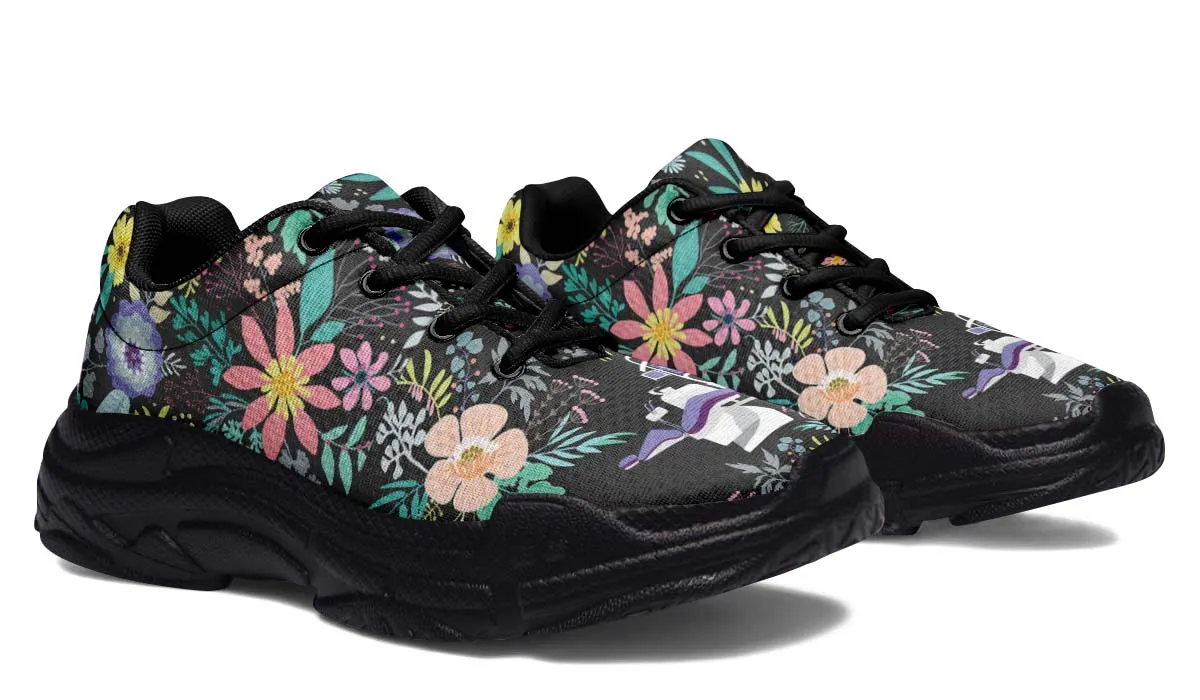 Floral Dentist Office Chunky Sneakers