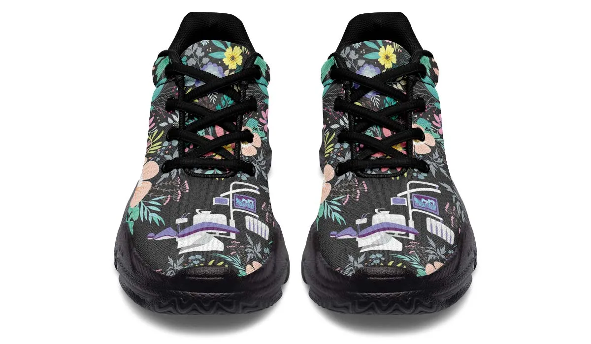 Floral Dentist Office Chunky Sneakers