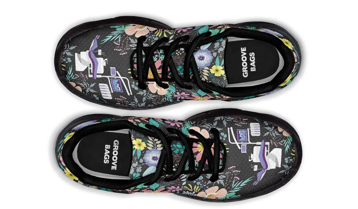 Floral Dentist Office Chunky Sneakers