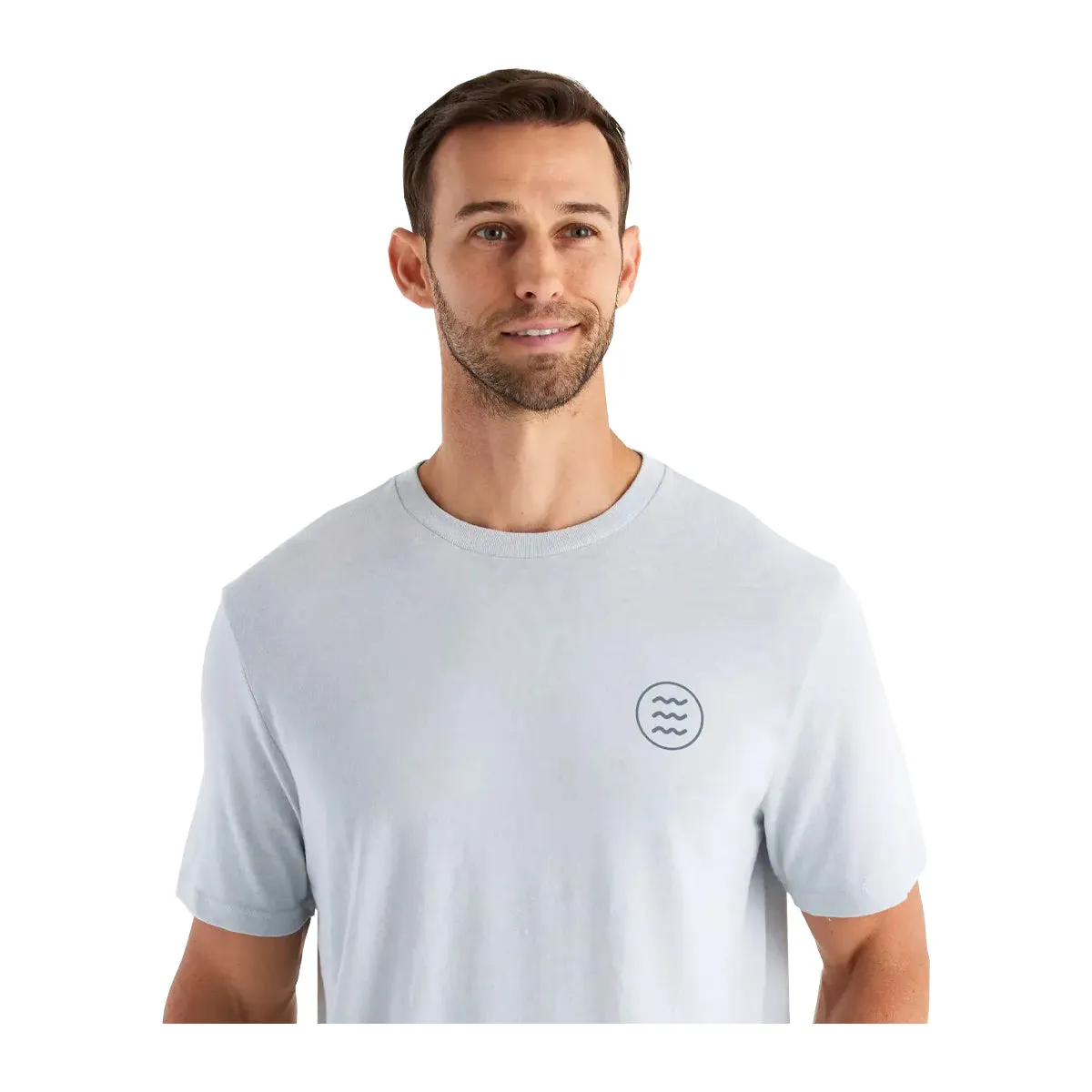 Free Fly Flats Patrol Tee Heather Aspen Grey