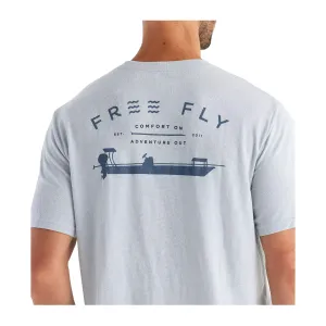 Free Fly Flats Patrol Tee Heather Aspen Grey