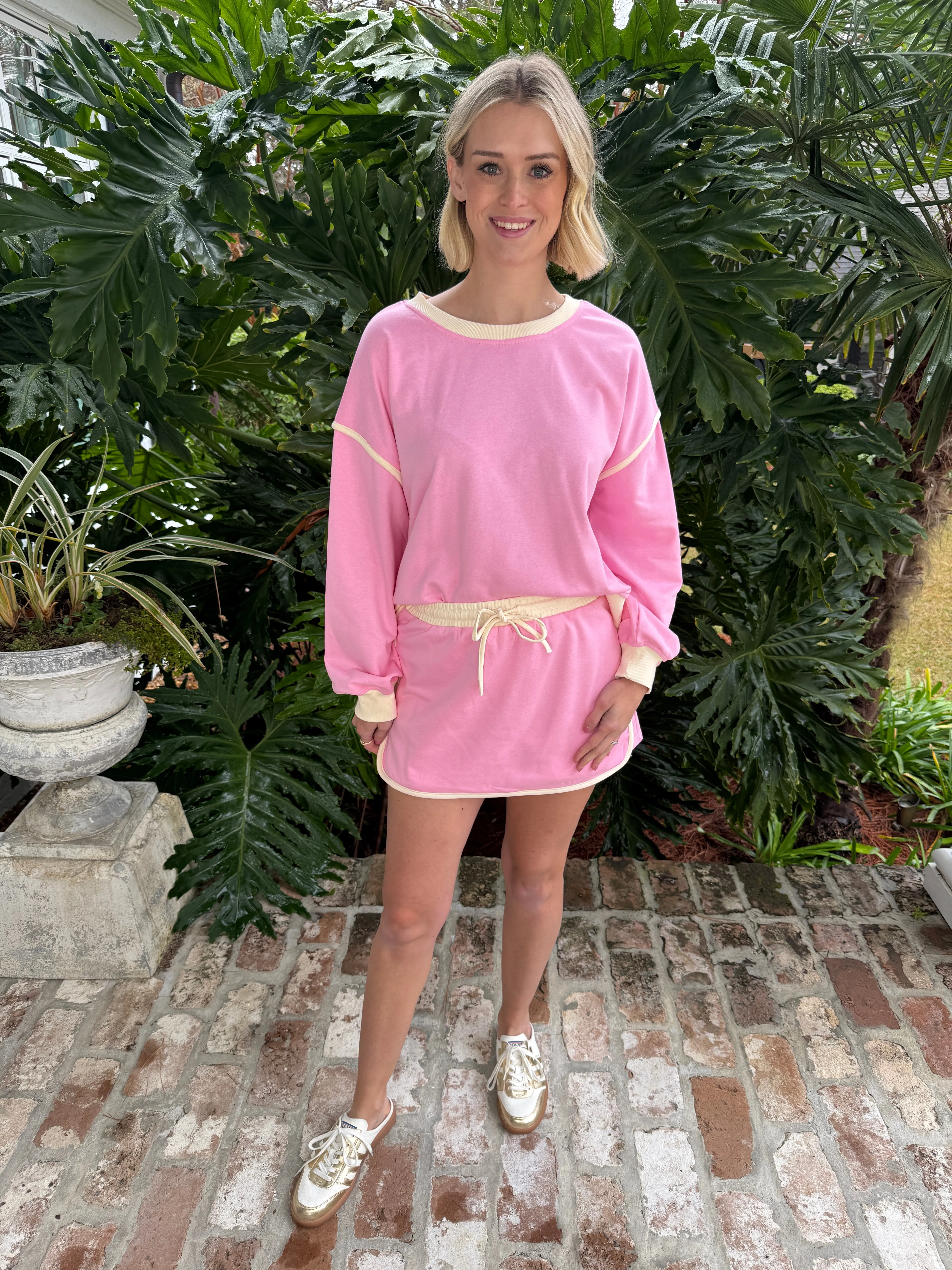 Good Sportsmanship Pink Skirt Set