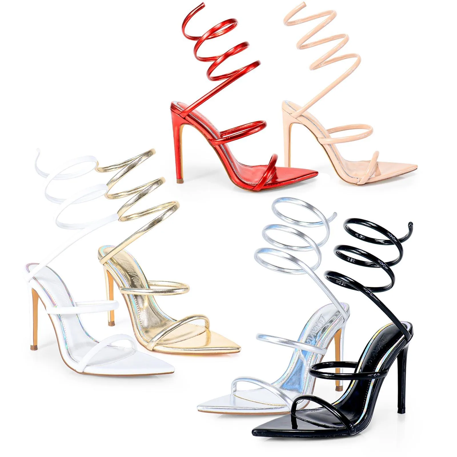 Helix Intense Heels (Silver)