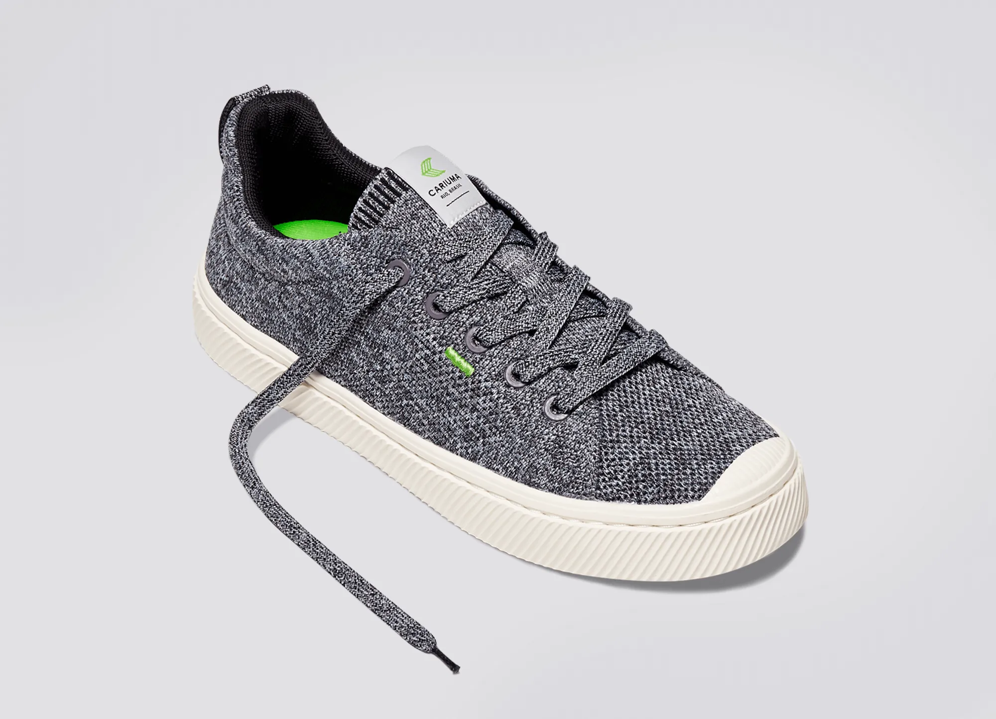 IBI Low Stone Grey Knit Sneaker Women