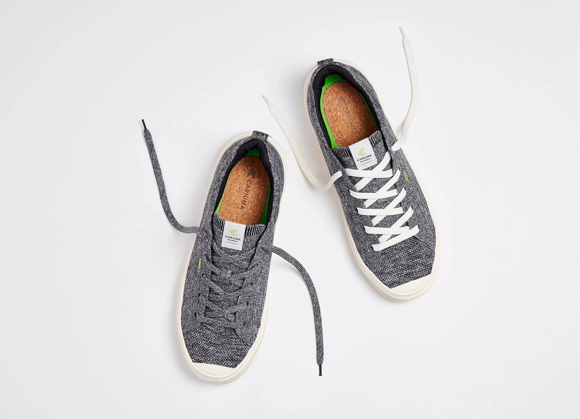 IBI Low Stone Grey Knit Sneaker Women