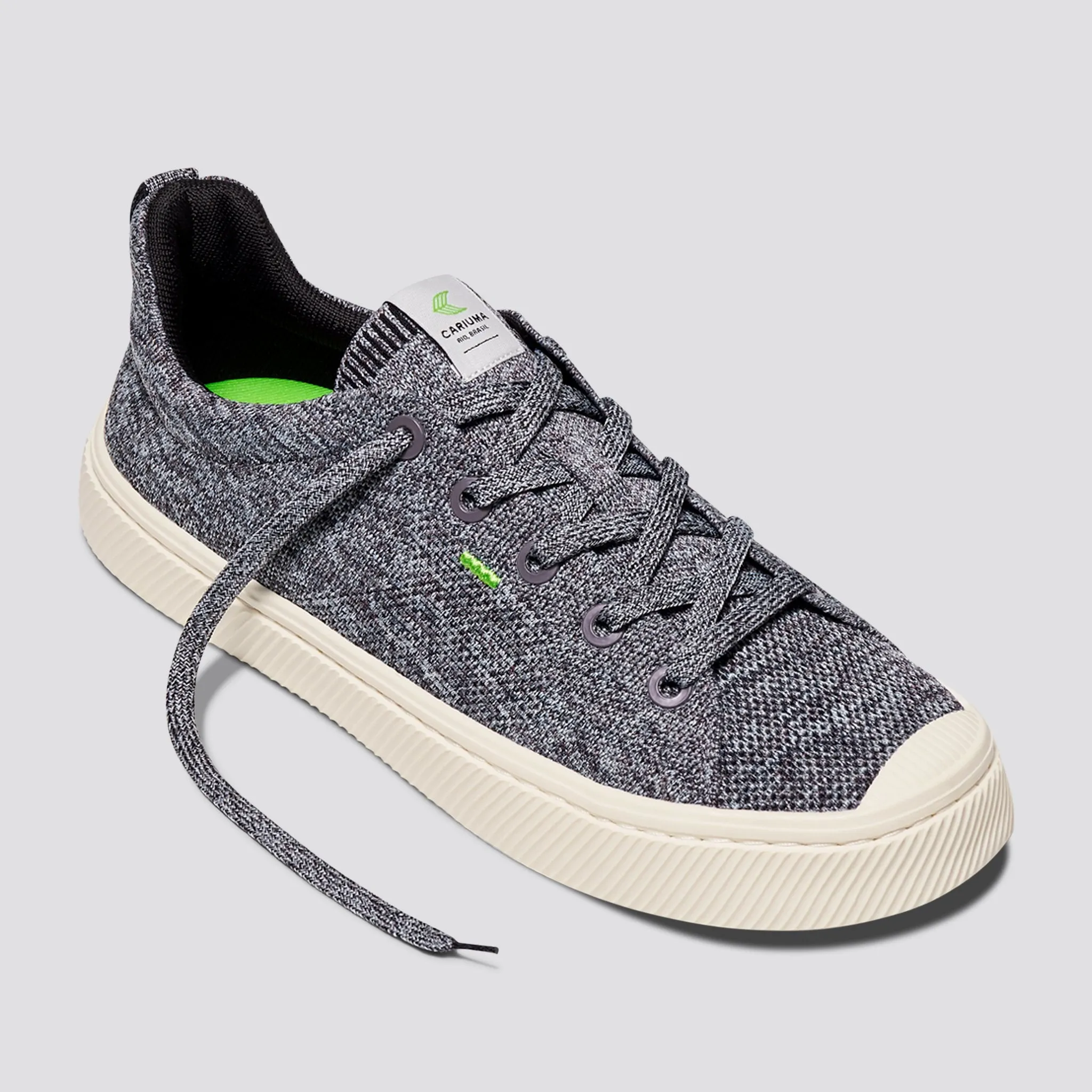 IBI Low Stone Grey Knit Sneaker Women