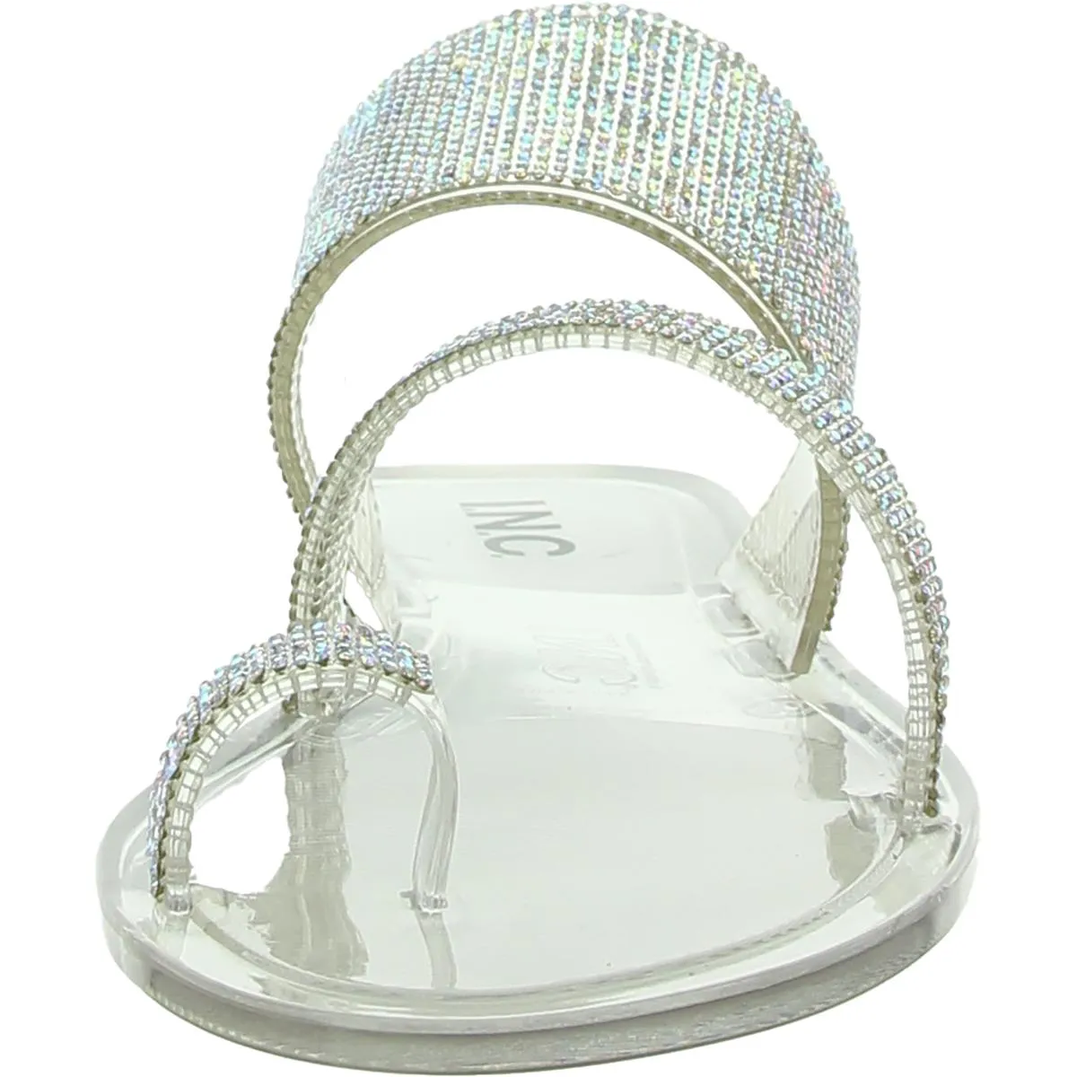 INC Womens Gianolo Rhinestone Flat Sandals