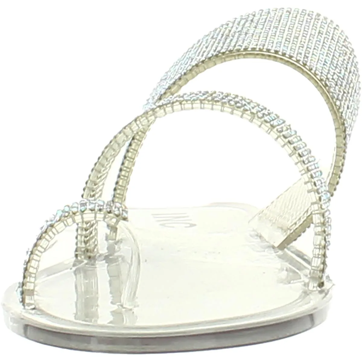 INC Womens Gianolo Rhinestone Flat Sandals