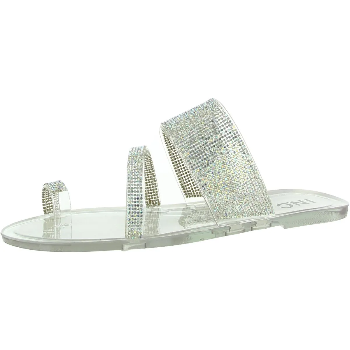 INC Womens Gianolo Rhinestone Flat Sandals