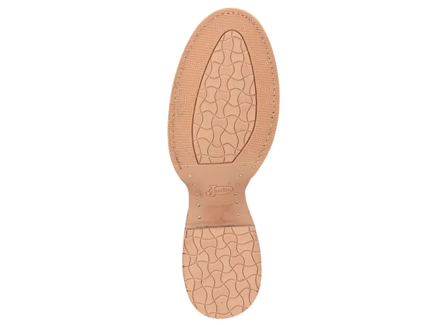 Justin® Men's Clanton Wide Round Toe Cowboy Boots