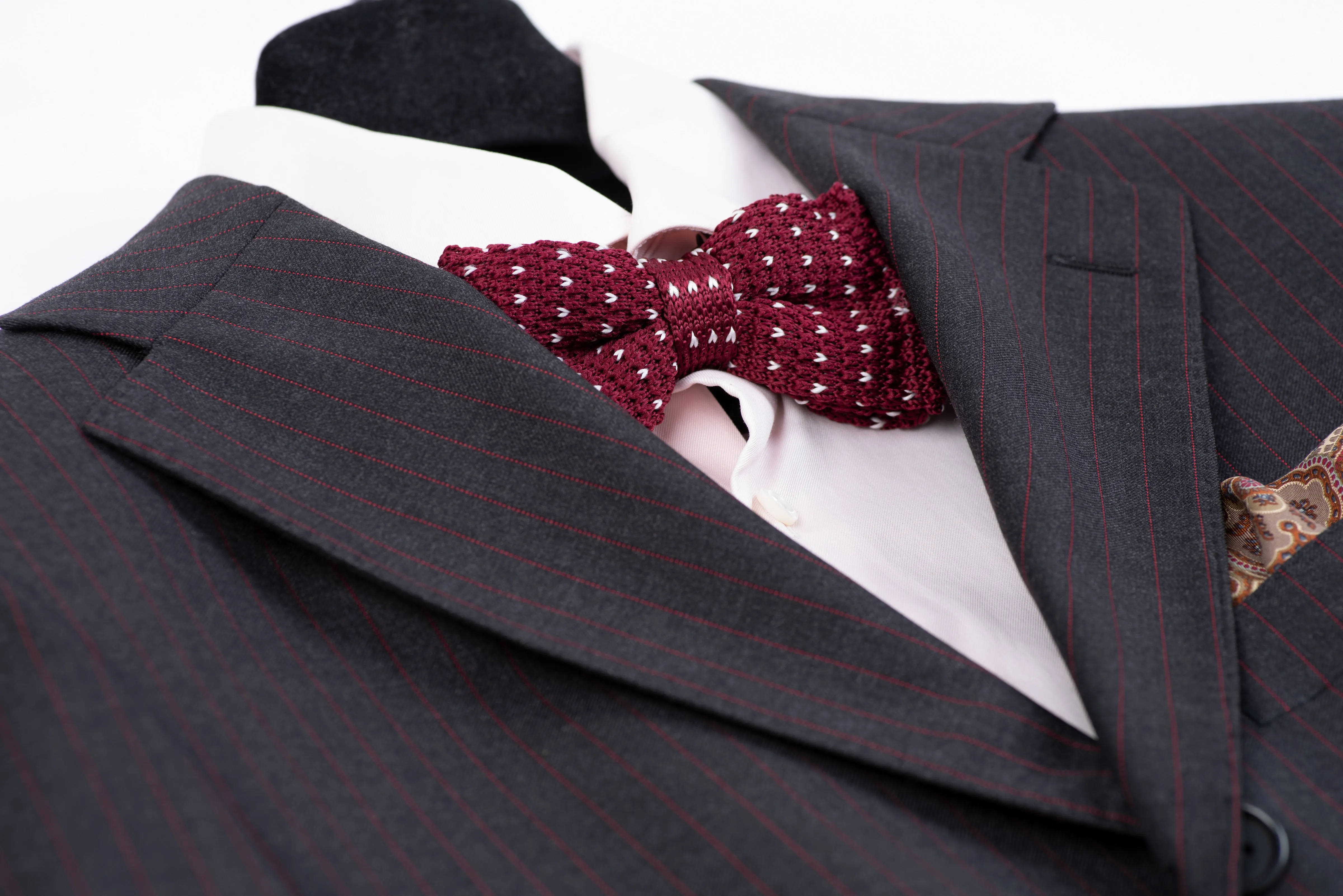Lardini Super 130's Wool Dark Grey Striped 2 Pieces Suit, US 36R, EU 46R