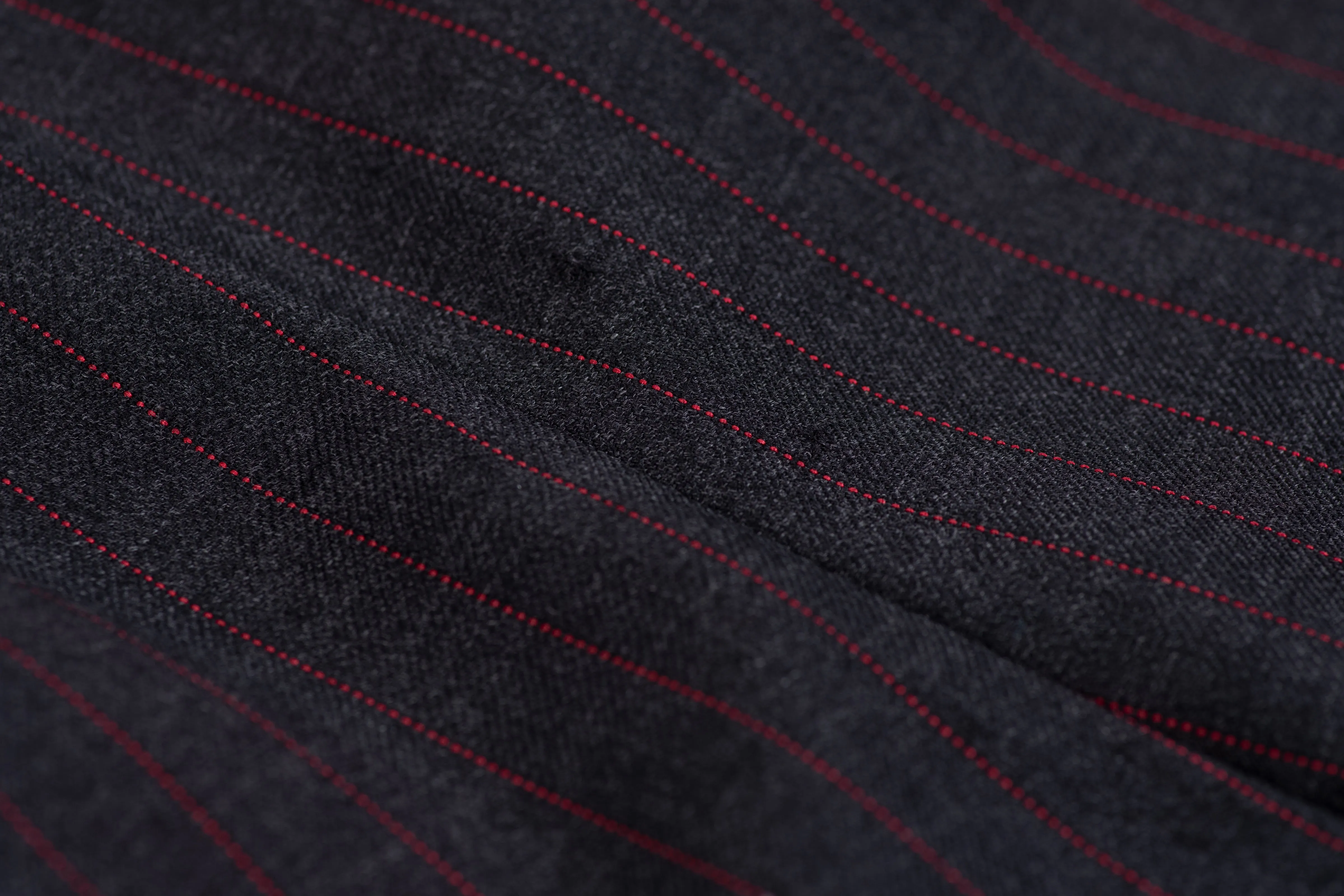 Lardini Super 130's Wool Dark Grey Striped 2 Pieces Suit, US 36R, EU 46R