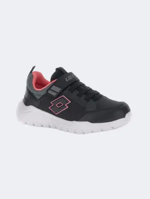 Lotto Spacelite Amf Vi Ps-Girls Lifestyle Shoes Black/White/Pink